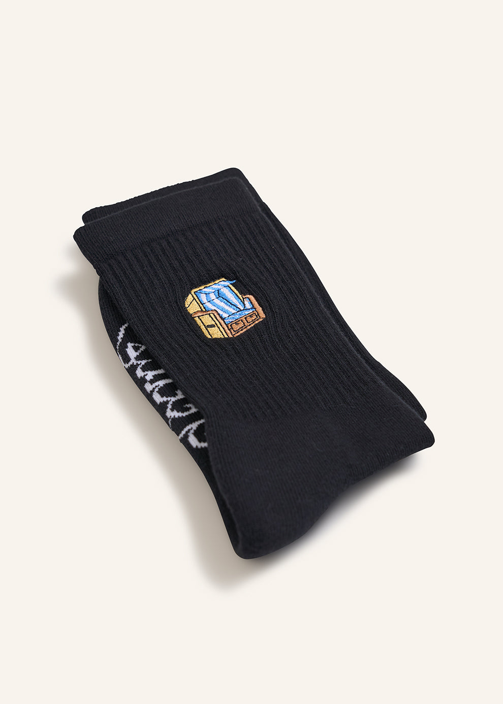 Strandkorb Socken - Schwarz