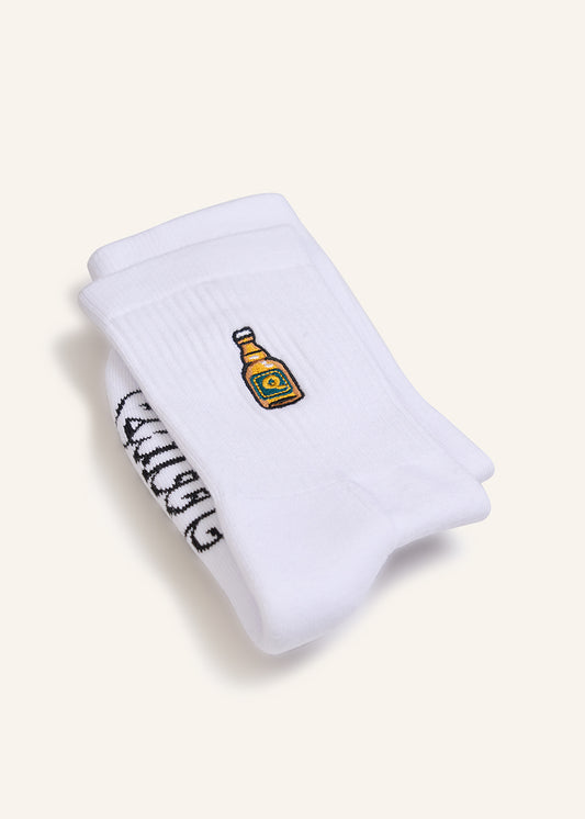 Bierknolle Socken - Weiß