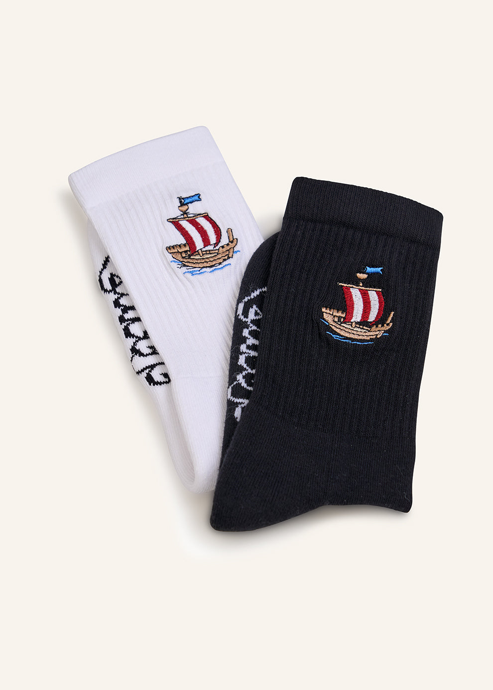 Kogge Socken - Schwarz & Weiß - 2 Paar