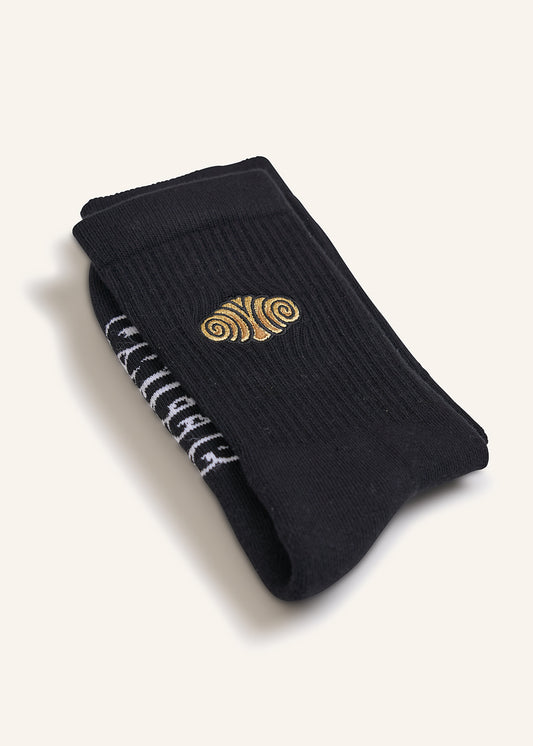 Franzbrötchen Socken - Schwarz