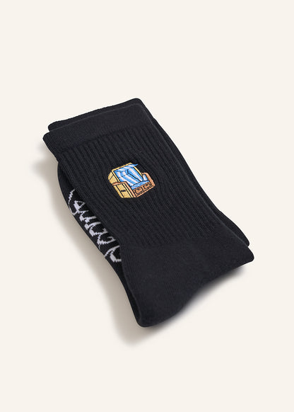 Strandkorb Socken - Schwarz