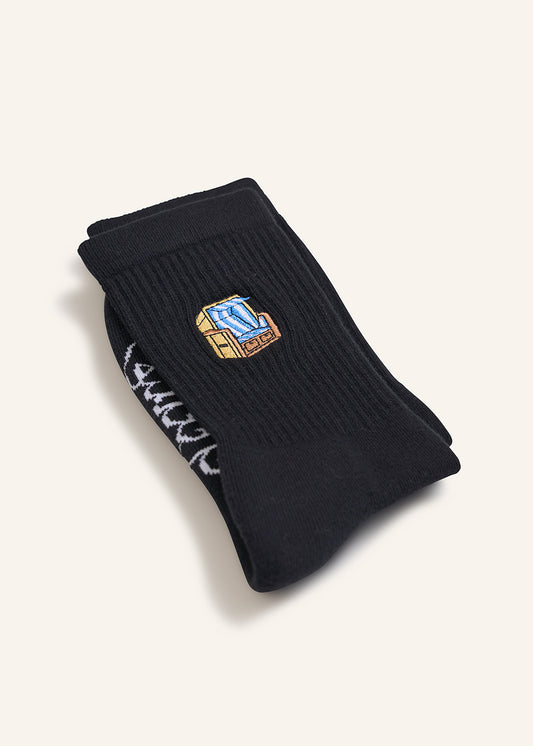Strandkorb Socken - Schwarz