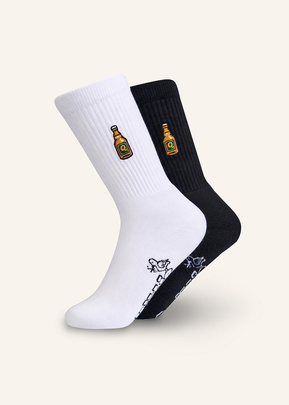 Bierknolle Socken - Schwarz & Weiß - 2 Paar