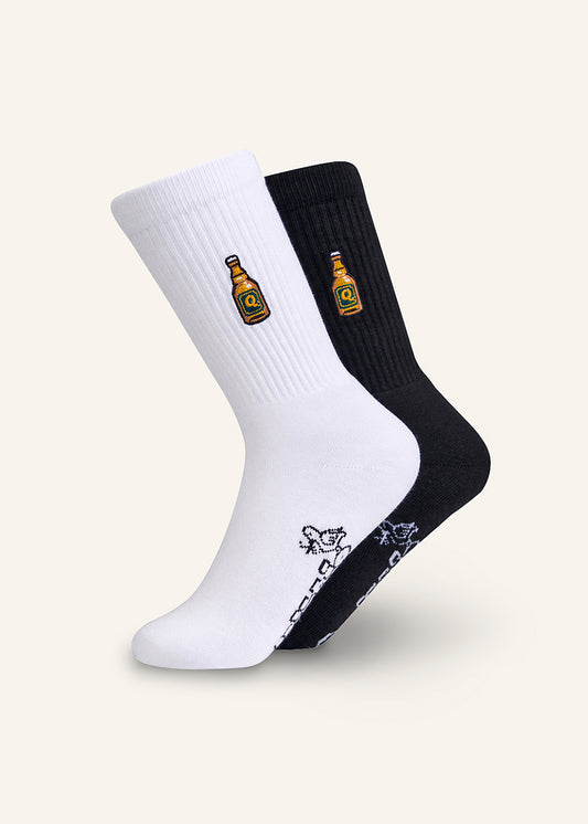 Bierknolle Socken - Schwarz & Weiß - 2 Paar
