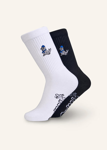 Robbe Socken - Schwarz & Weiß - 2 Paar