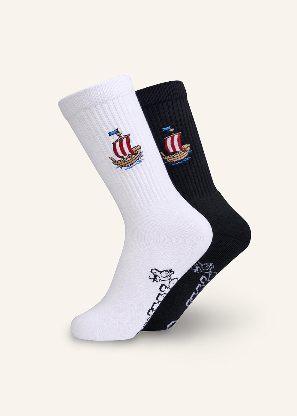 Kogge Socken - Schwarz & Weiß - 2 Paar