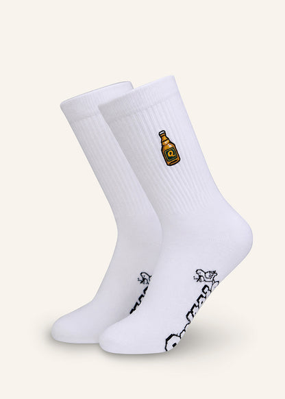 Bierknolle Socken - Weiß