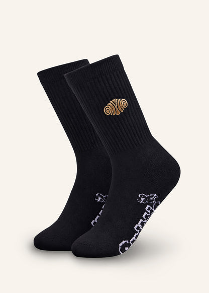 Franzbrötchen Socken - Schwarz