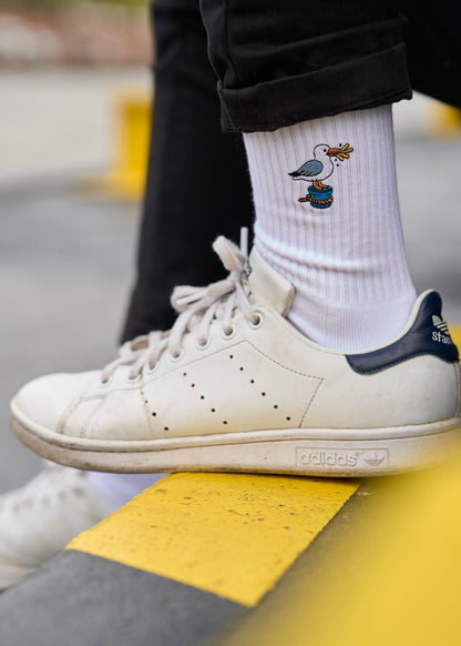 Möwe Socken - Weiß