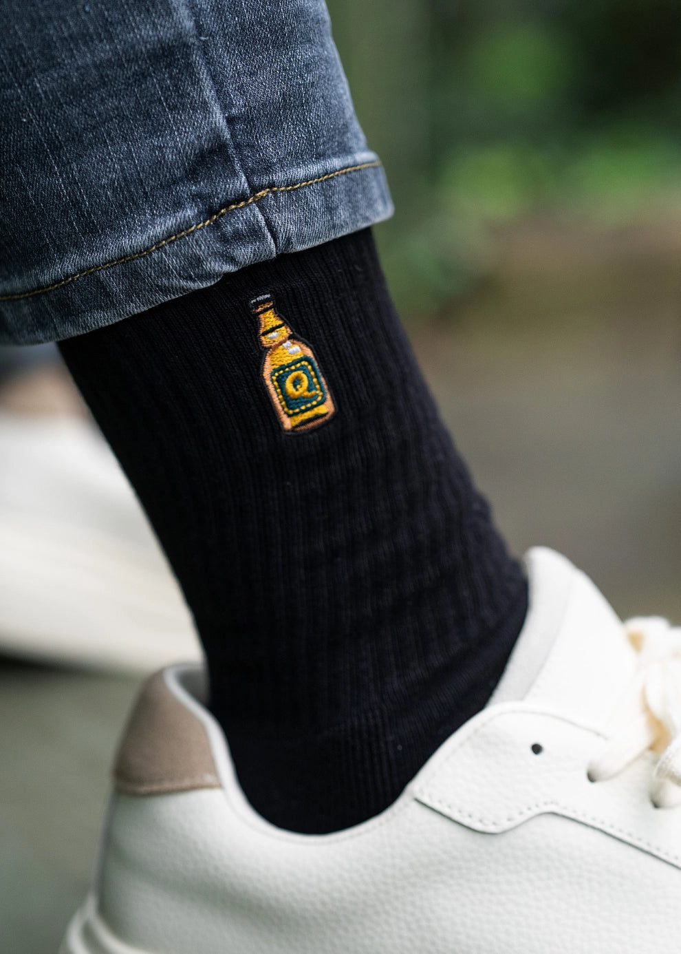 Bierknolle Socken - Schwarz