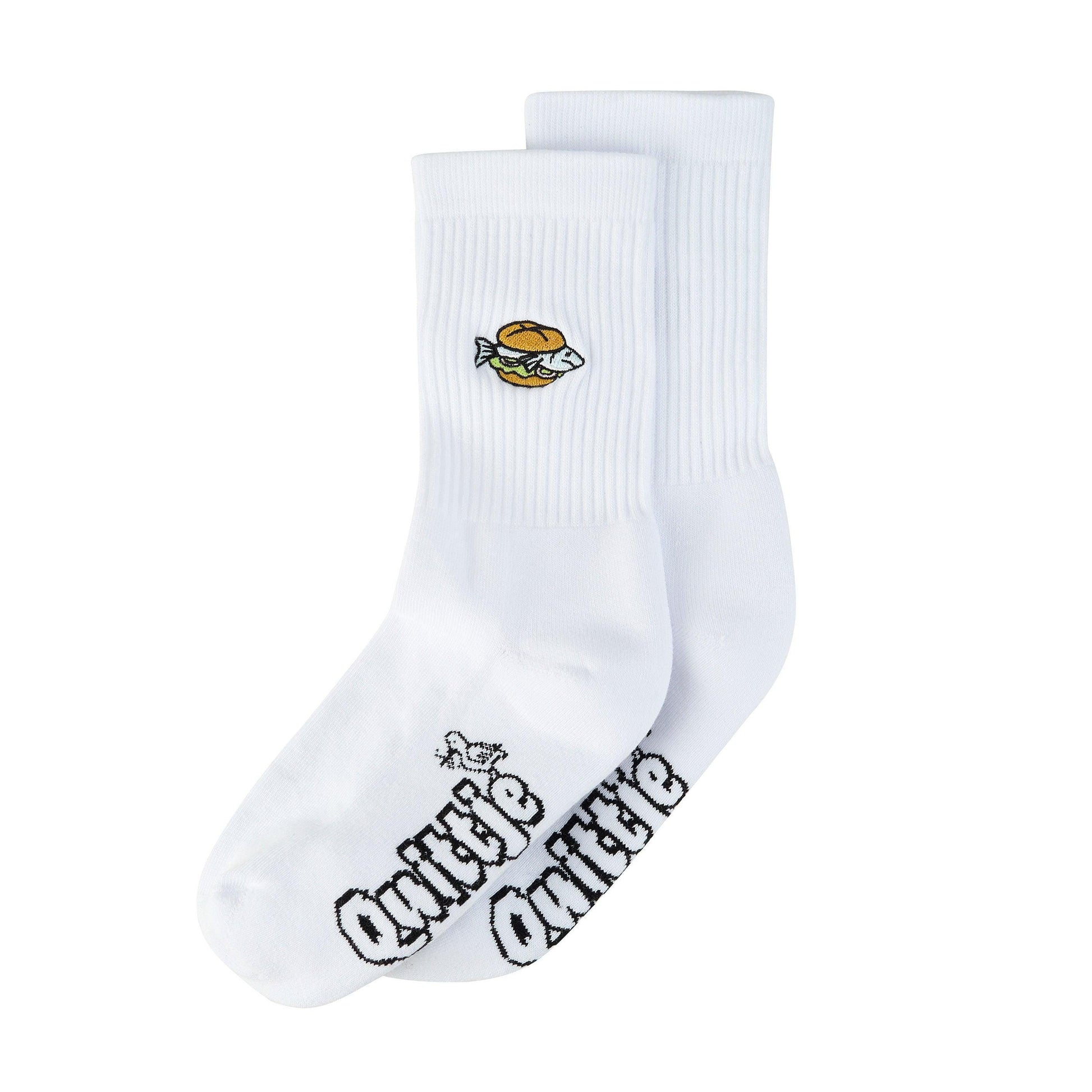Fischbrötchen Socken - Weiß