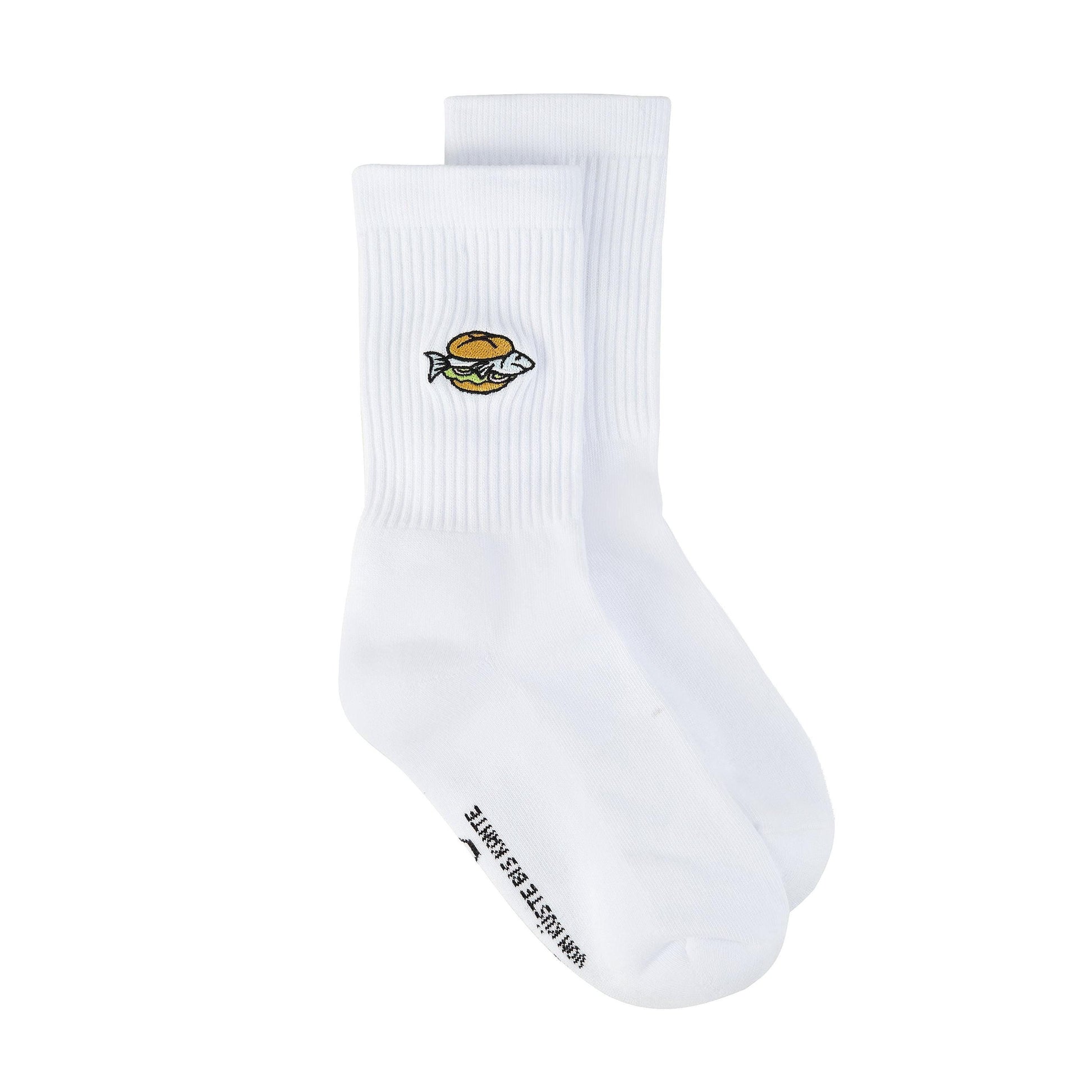 Fischbrötchen Socken - Weiß