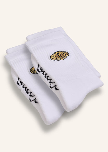 Franzbrötchen Socken - Weiß - 2 Paar