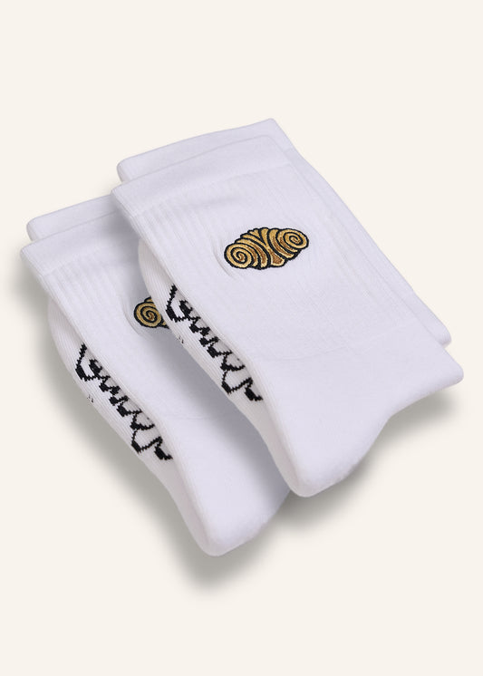 Franzbrötchen Socken - Weiß - 2 Paar