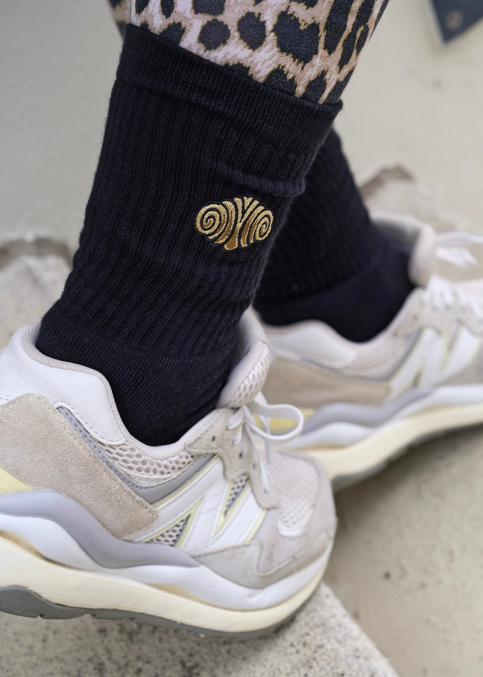 Franzbrötchen Socken - Schwarz