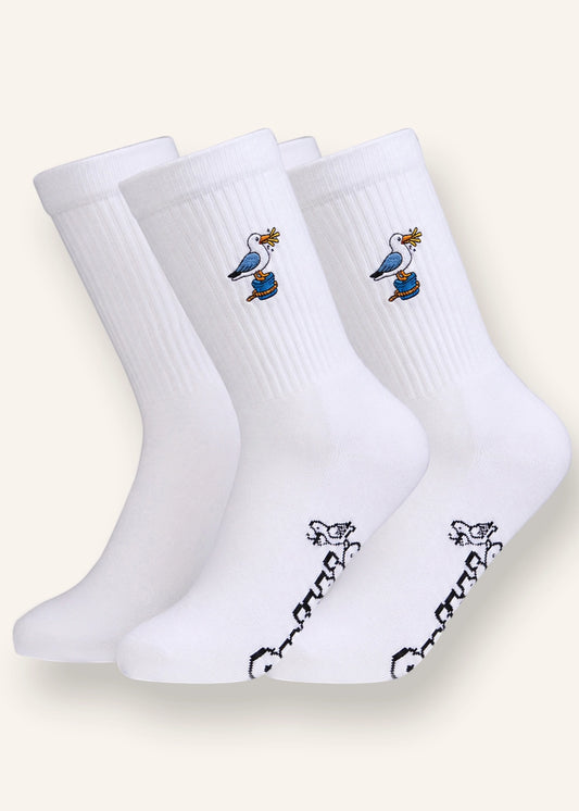 Möwe Socken - Weiß - 2 Paar