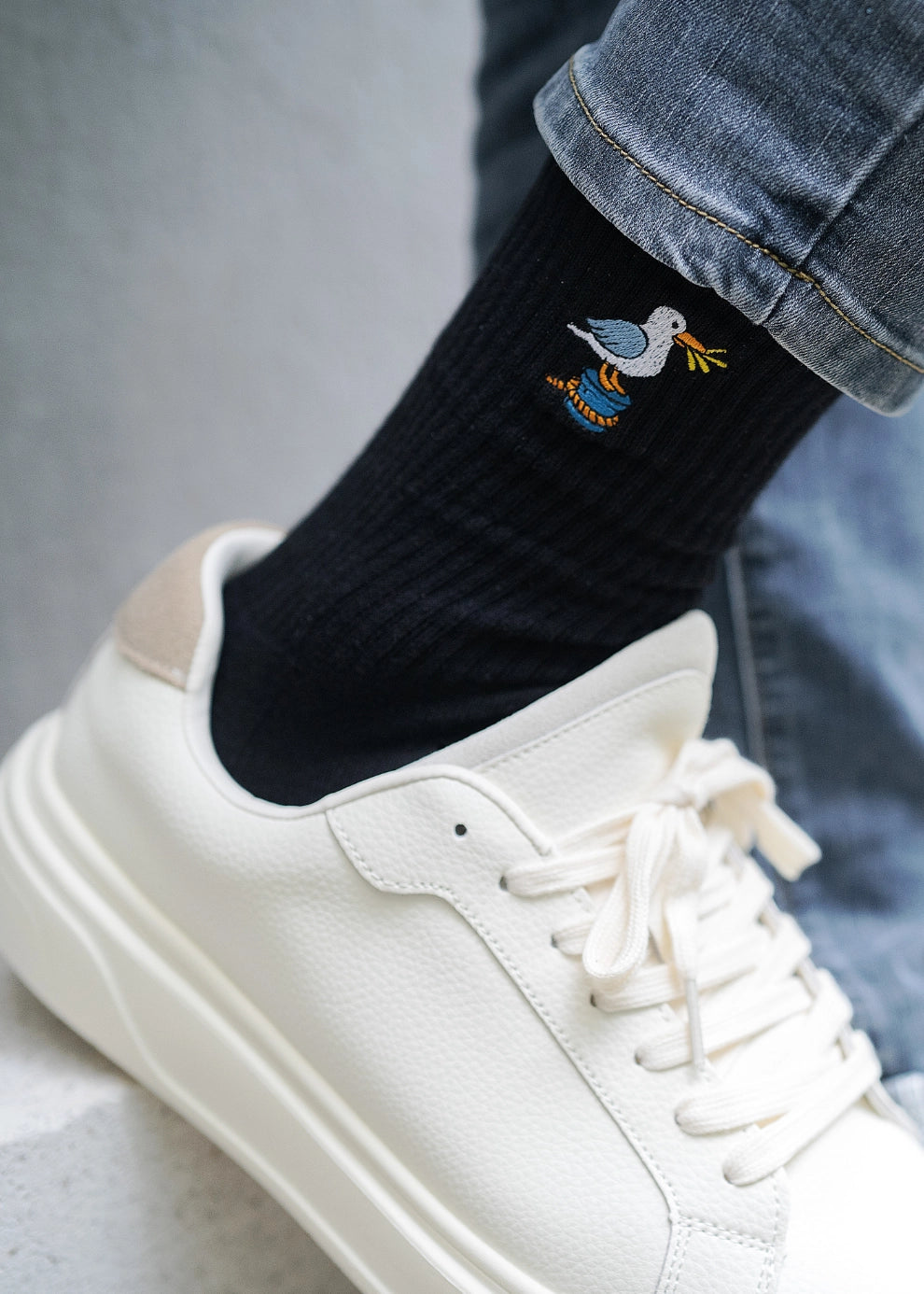 Möwe Socken - Schwarz