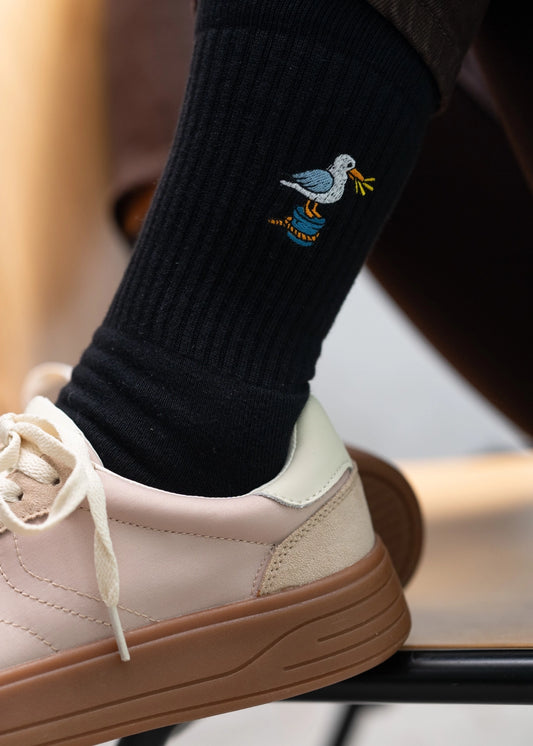 Möwe Socken - Schwarz