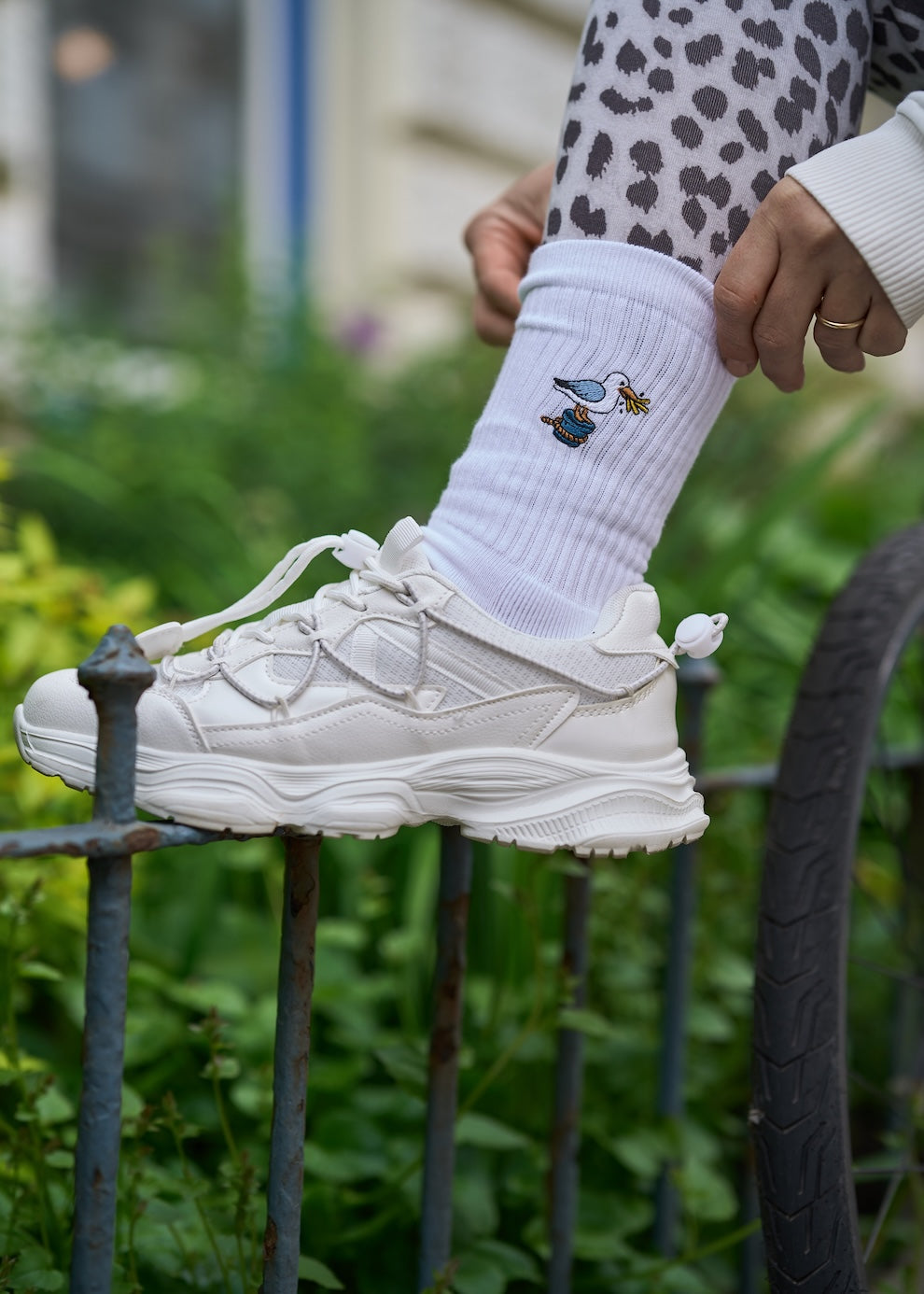 Möwe Socken - Weiß