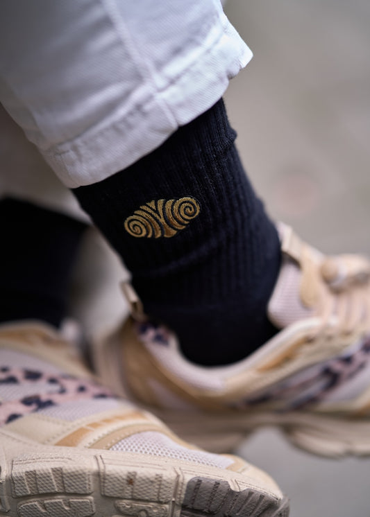 Franzbrötchen Socken - Schwarz