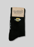 Fischbrötchen Socken - Schwarz