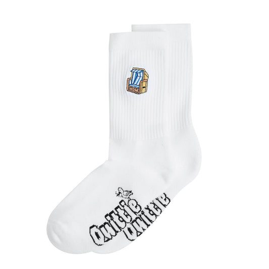Strandkorb Socken - Weiß