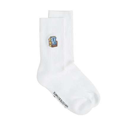 Strandkorb Socken - Weiß