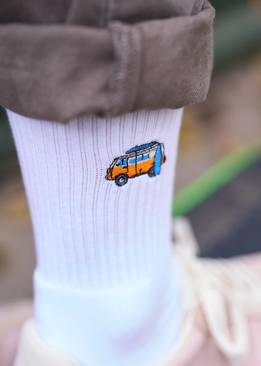 Surfer Van Socken - Weiß